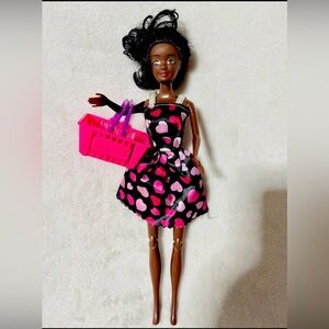Barbie Doll with Pink Heart Dress and Accessories